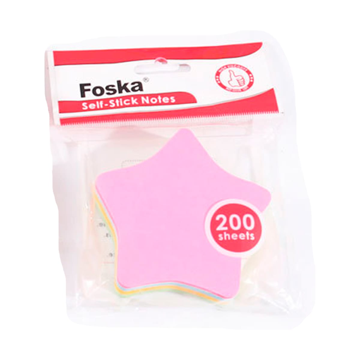 Notas adhesivas diseño estrella 200 hojas post it Foska4
