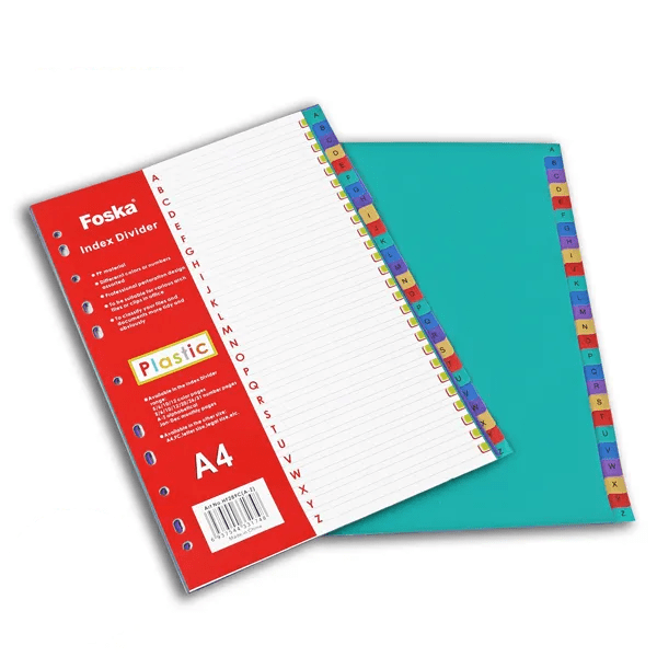 Separador de hoja A-Z 26 und1