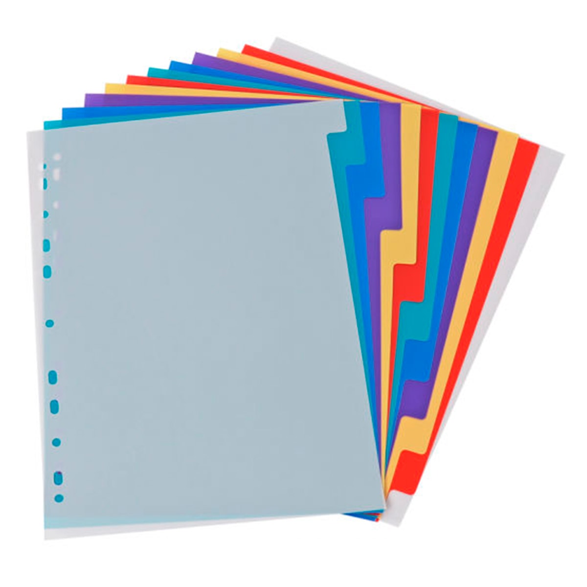 Separadores de plastico A4 12 unidades Foska3