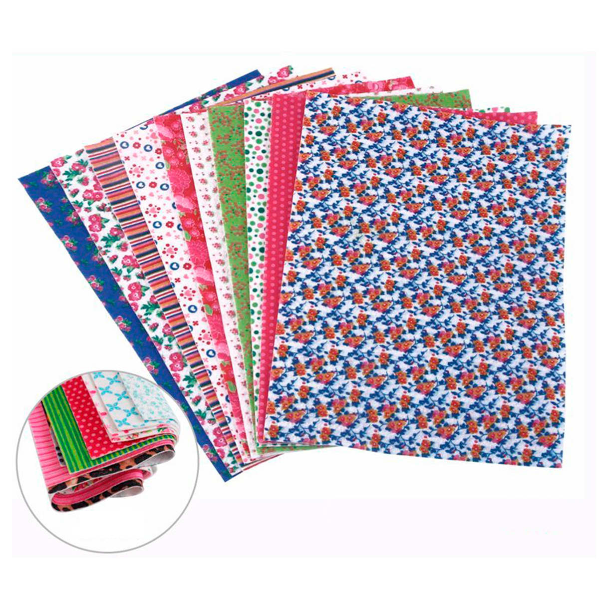 Paños lenci con diseños A4 10 unidades Foska3