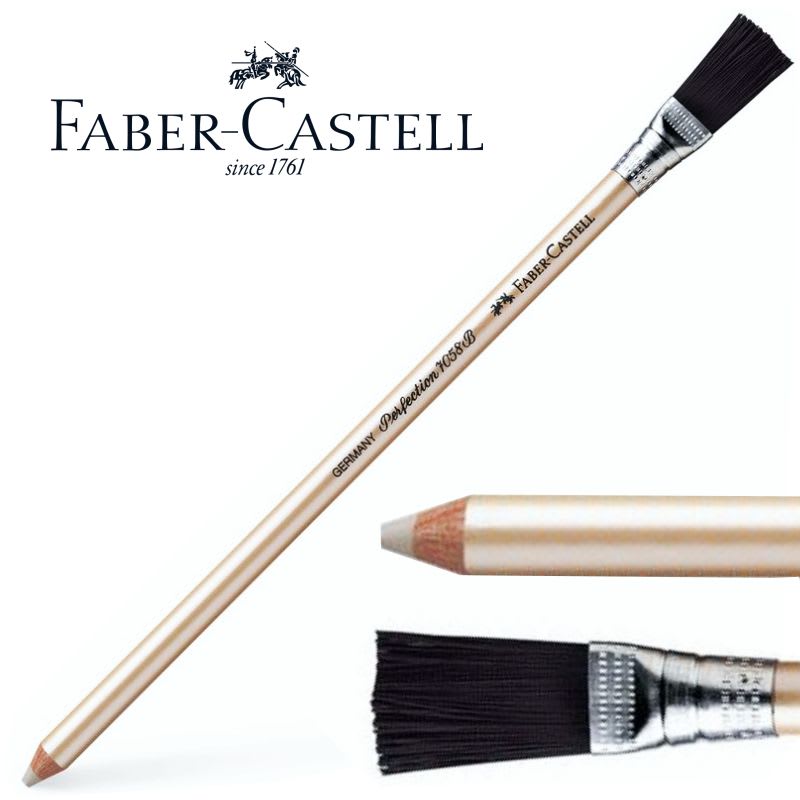 Lápiz Goma Perfection con Escobilla Faber-Castell1