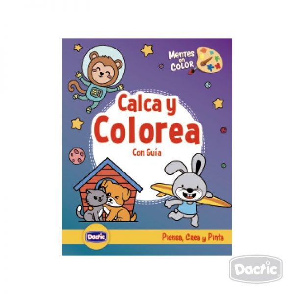 Libro para Calcar y Colorear 24 diseños Dactic1