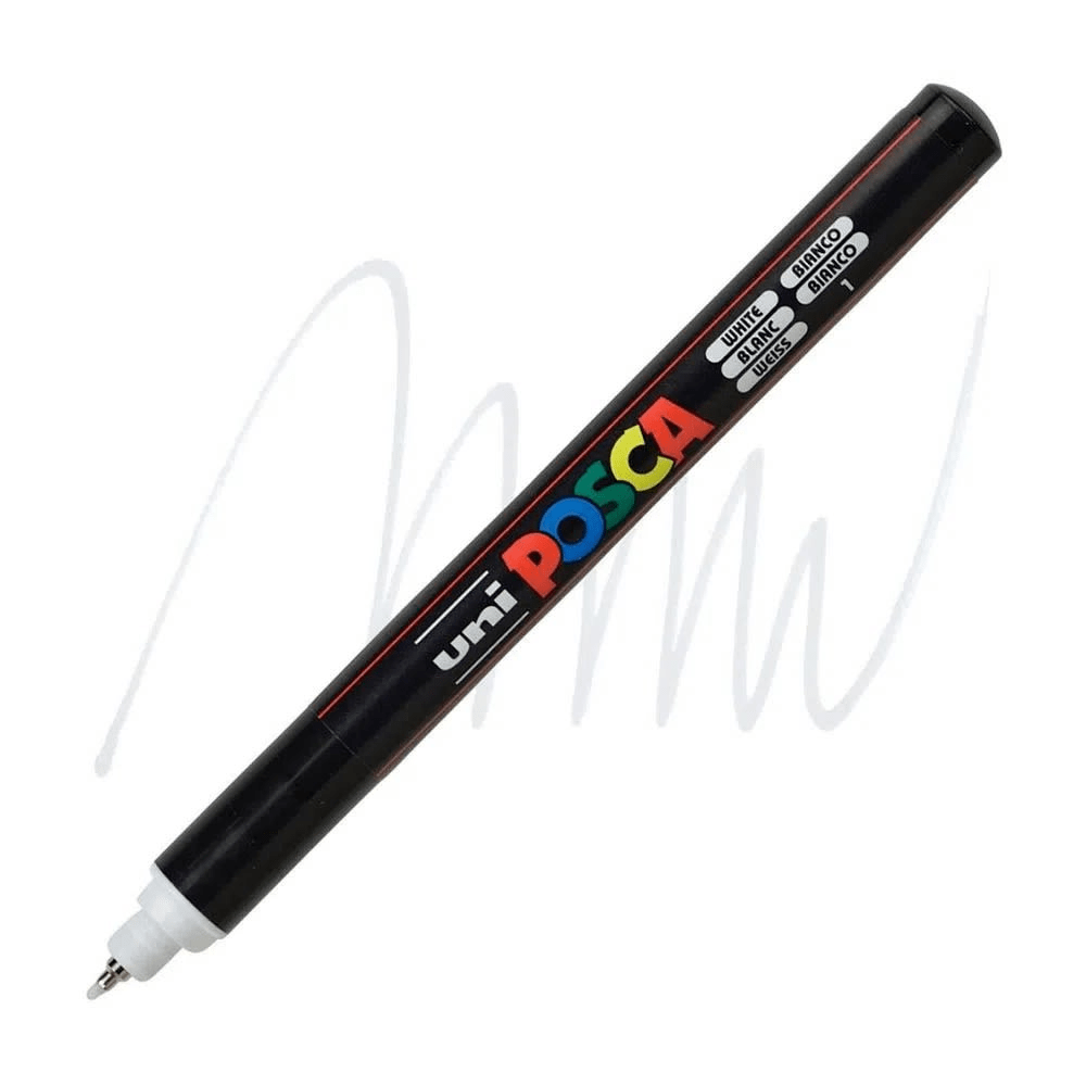 Marcador Acrílico Blanco PC-1MR Punta Extra Fina Posca1