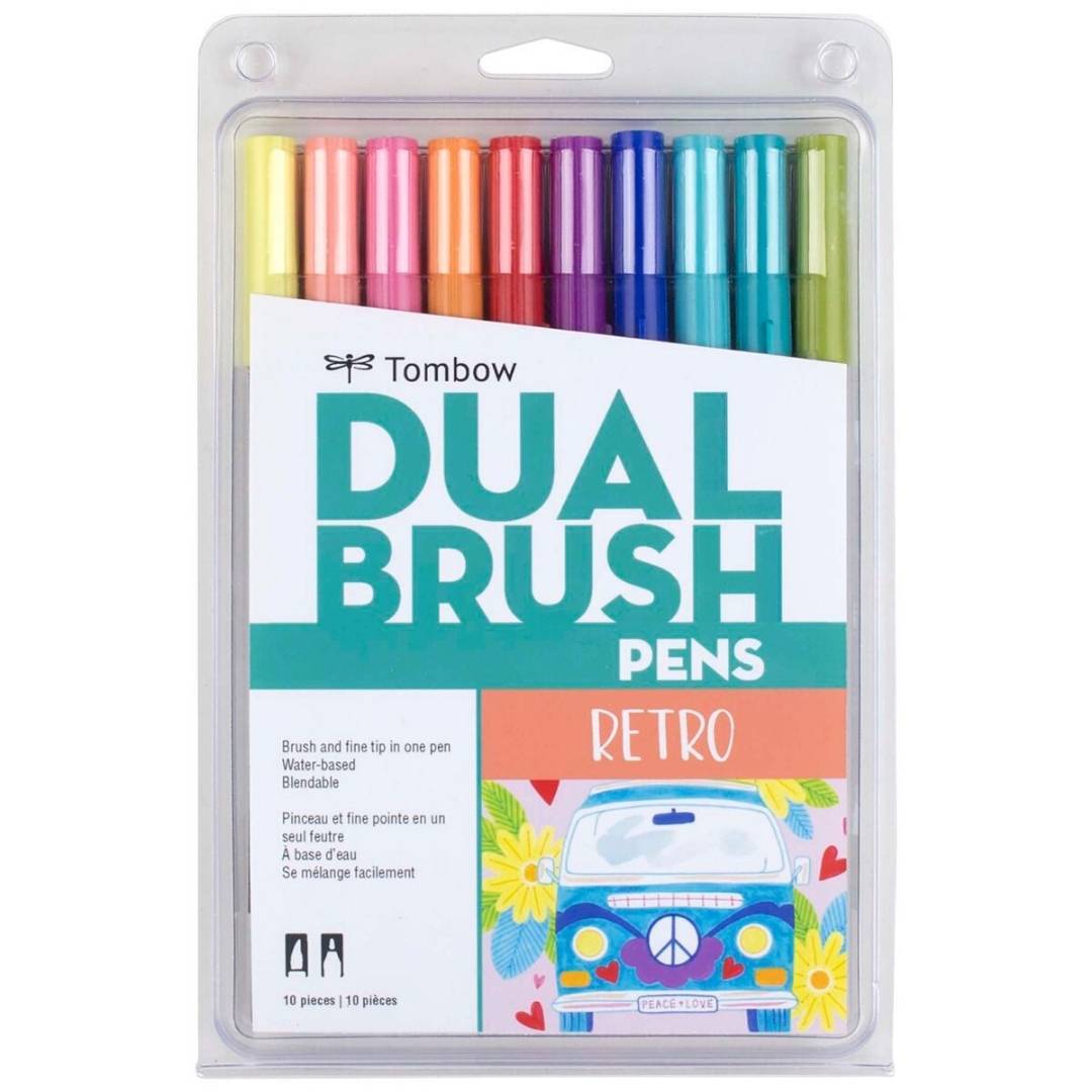 Set 10 Marcadores Tombow Dual Brush Retro2