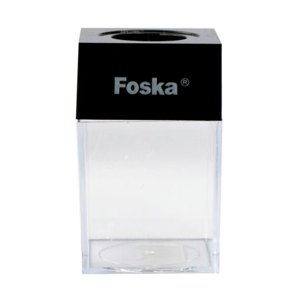Porta Clips Cuadrado Acrílico 4x4x7 cm Foska3