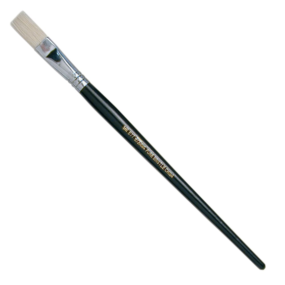 Pincel Plano Pelo Cerda 577 N°16 Mango Largo Artel1