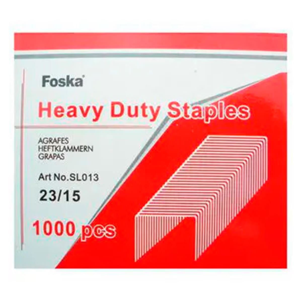 Corchetes grapas 23/15 1000 unidades Foska2