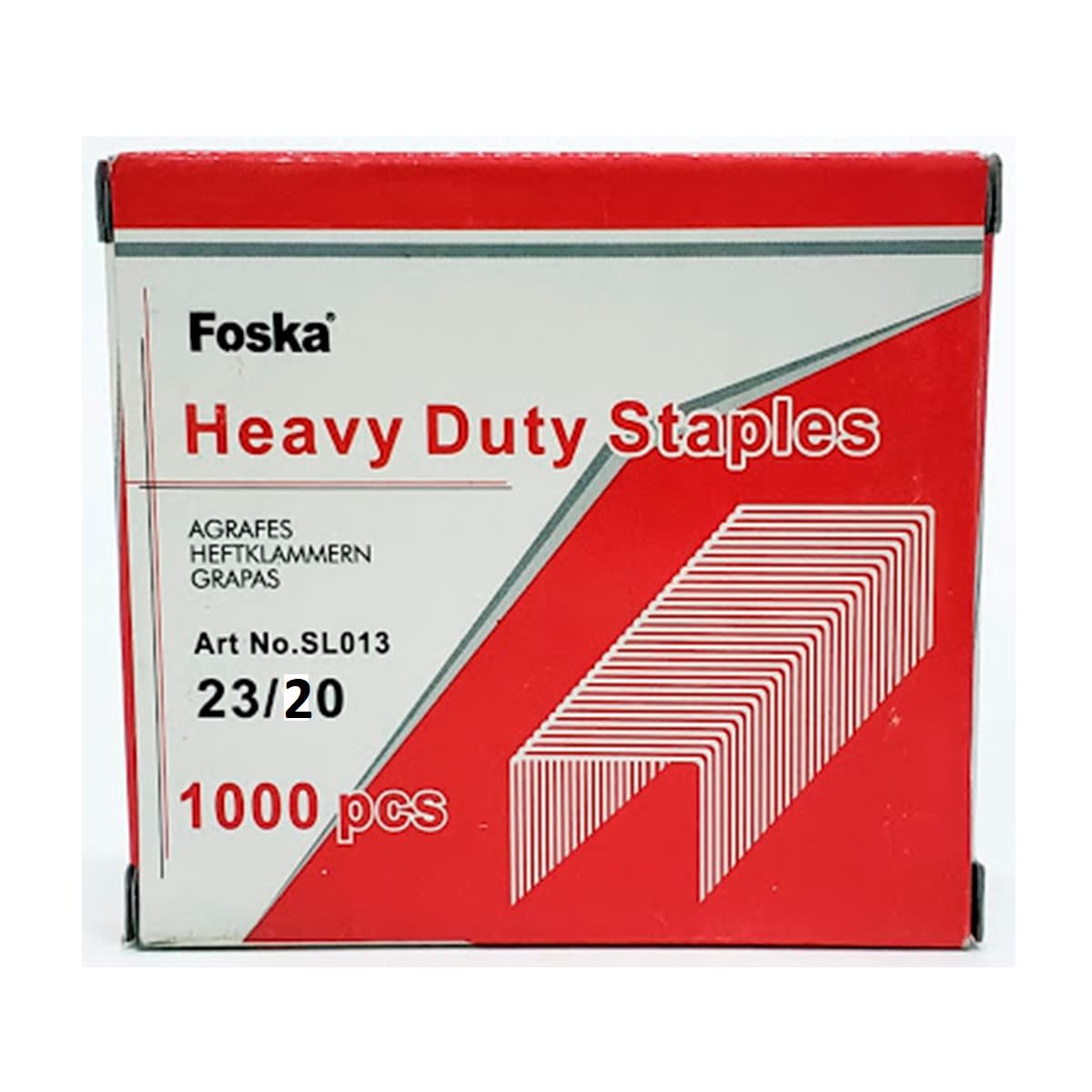 Corchetes grapas 23/20 1000 unidades Foska2