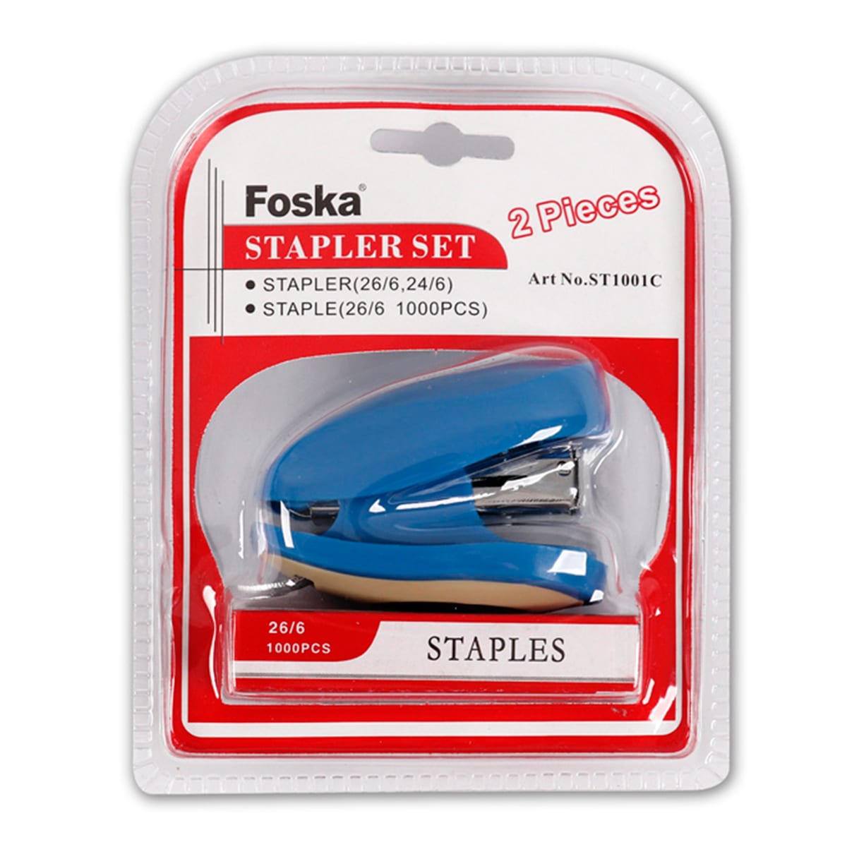 Set mini corchetera y corchetes 26/6 Foska3