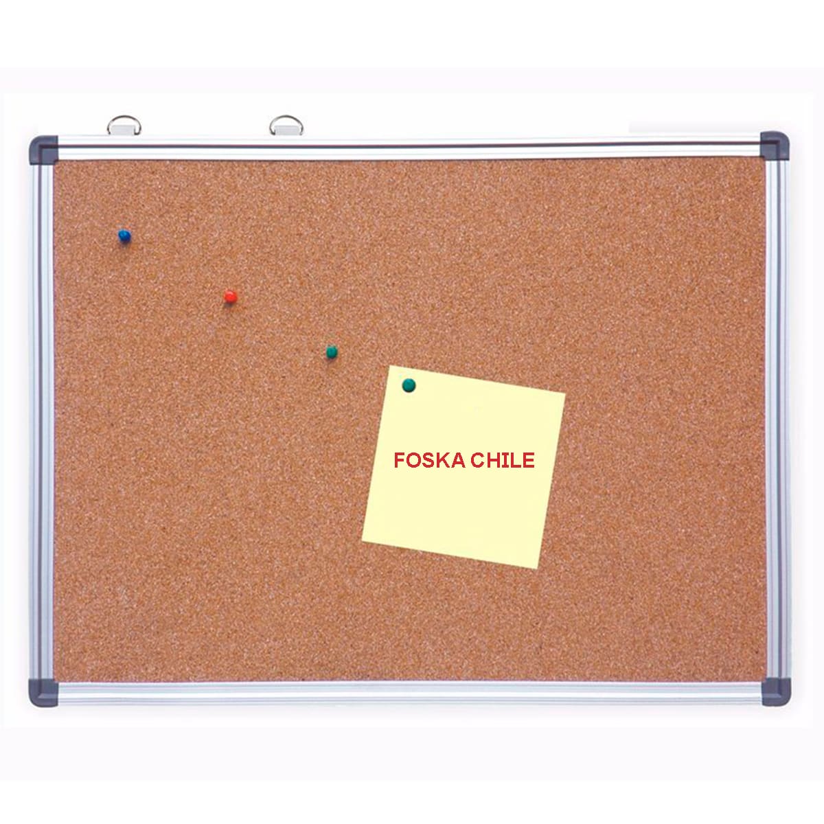 Pizarra de corcho 60 x 90 cm marco aluminio Foska4
