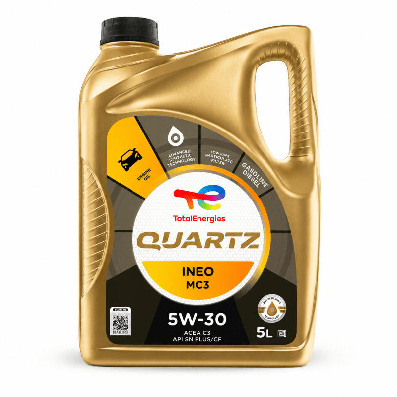 KIT MANTENCIÓN PEUGEOT PARTNER / CITROËN BERLINGO 1.6 HDI BLUEHDI | ACEITE TOTAL QUARTZ INEO MC3 5W30 5L + FILTRO DE ACEITE, AIRE, COMBUSTIBLE Y HABITÁCULO