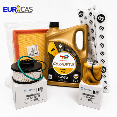 Kit de Mantención Peugeot Citroën Opel 1.5 BlueHDi Diesel 100/120/130HP Completo + Aceite 5W301