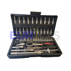 JGO CAJA DE DADOS CON CHICHARRA 1/4 46 PCS.