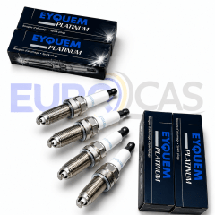 Juego de 4 Bujías EYQUEM Platinum Original Peugeot y Citroën 1.6 16V Bencina