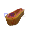 FILTRO DE AIRE CHINA LOGAN 1.6 8V/SANDERO 1.6 8V/CLIO II2