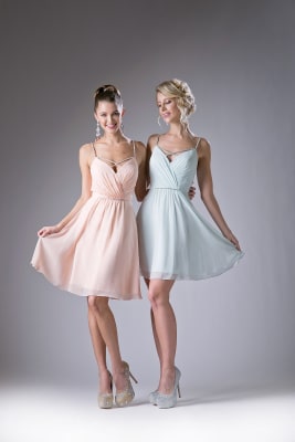 Vestido Fiesta Corto 41018158 verde agua2