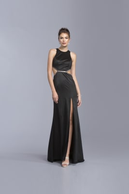 Vestido Fiesta Largo 4101890 Burdeo1