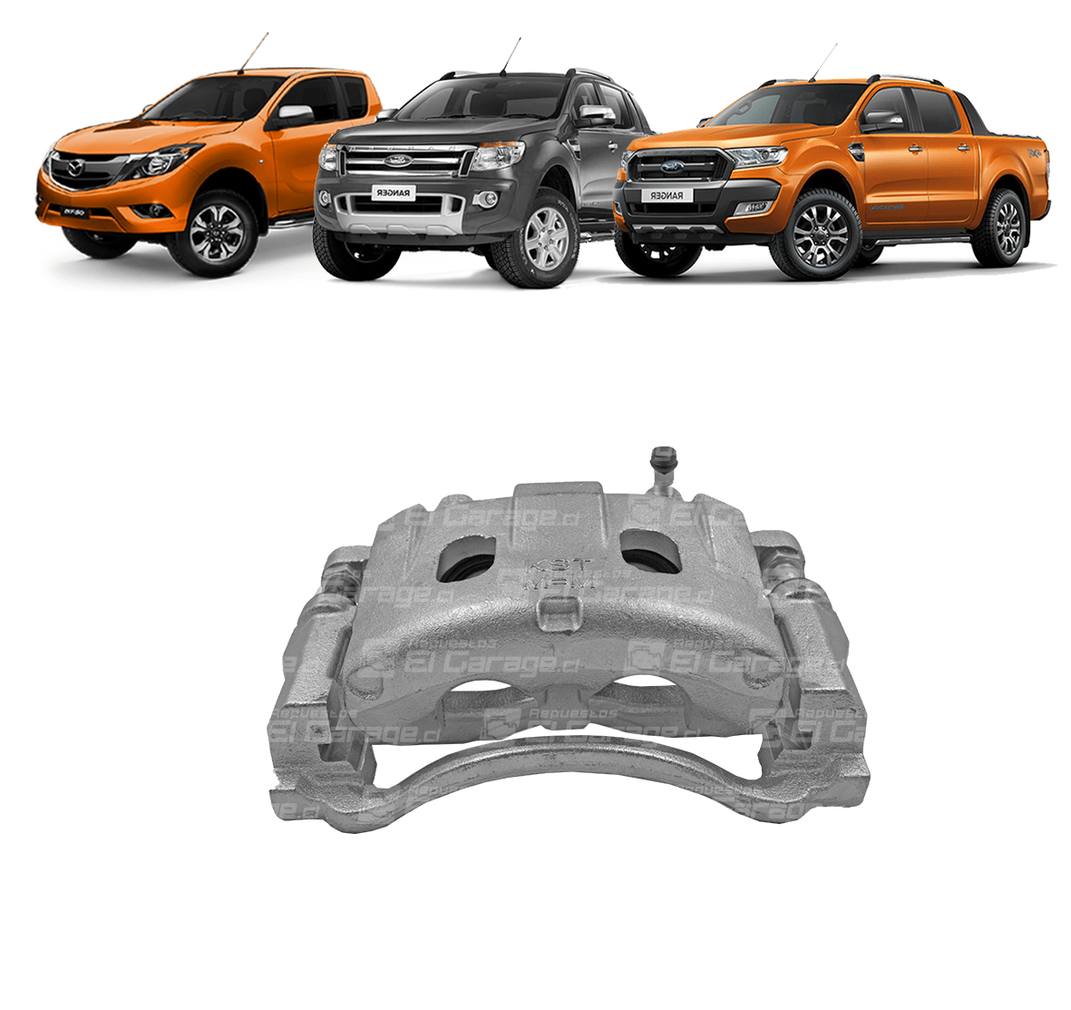 CALIPER DE FRENO DERECHO RANGER / BT50 2.2 3.2 (2013 2020) VALEO ALT