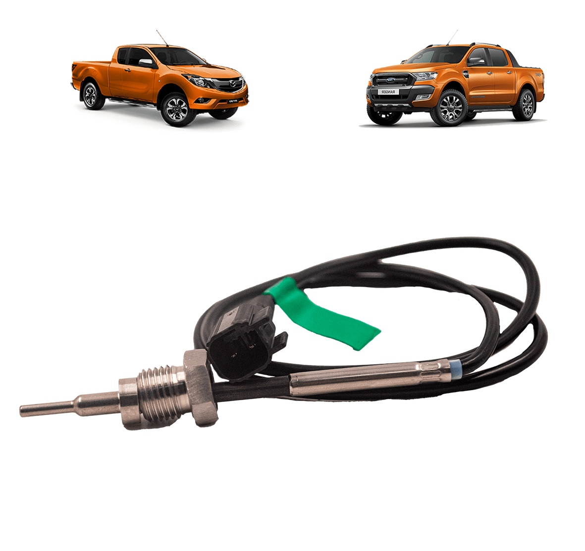 SENSOR TEMPERATURA DPF LARGO NEGRO (EB3G12B591FB) FORD RANGER / MAZDA