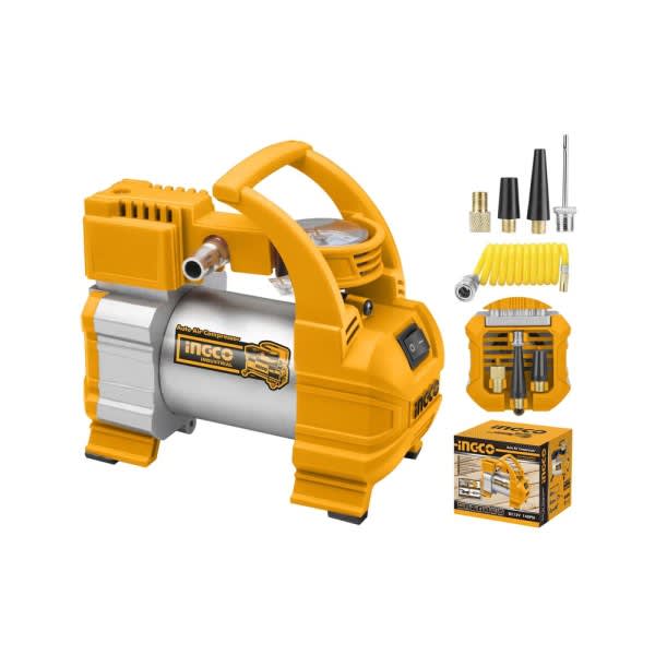 Mini Compresor Auto 12V 140 PSI Ingco | Megatools - Tienda de Herramientas  y Accesorios