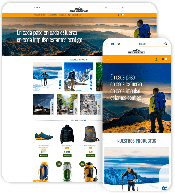 Plantilla de Ecommerce Catalina Moderna