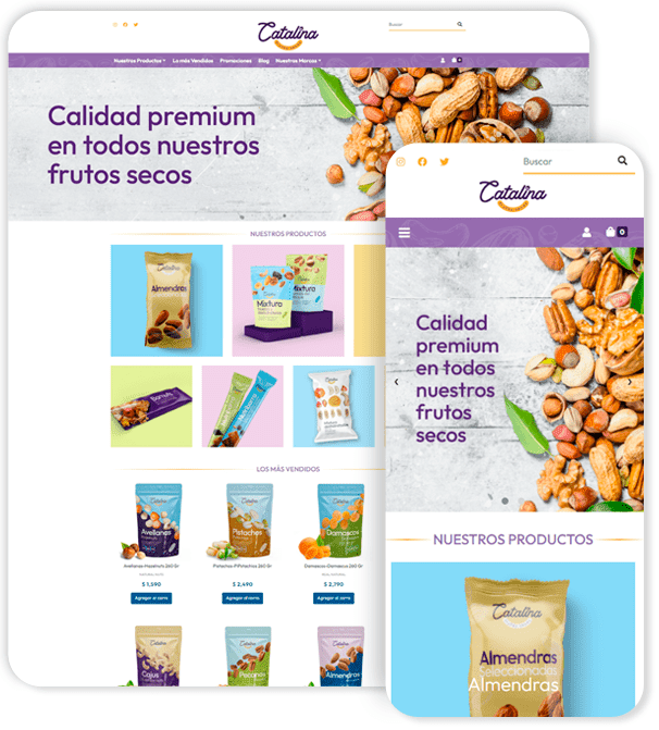 Plantilla de Ecommerce Catalina Pop