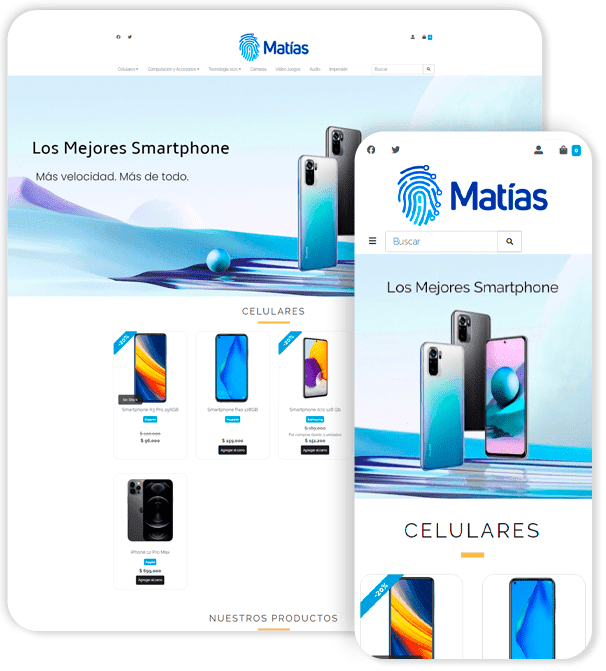 Plantilla de Ecommerce MATIAS-CLASICO