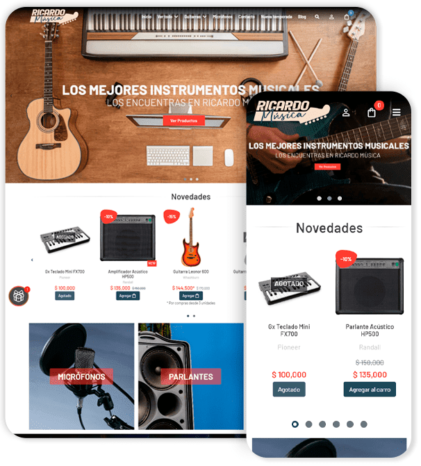 Plantilla de Ecommerce Ricardo pop