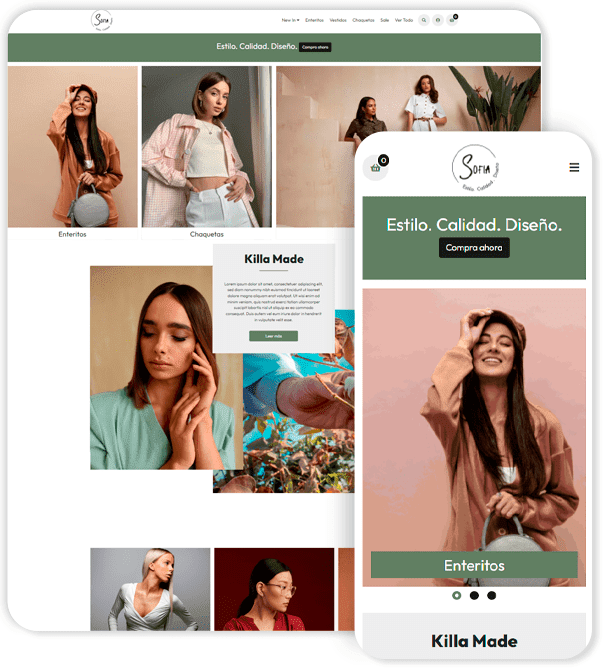 Plantilla de Ecommerce Sofía Clásica