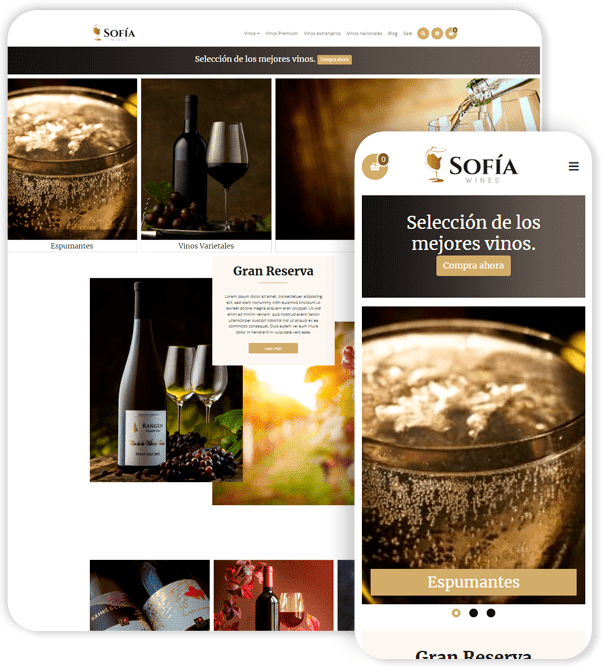 Plantilla de Ecommerce Sofía Moderna