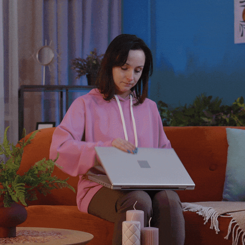 Animación que muestra la nueva vista previa antes de emitir un documento en Bsale