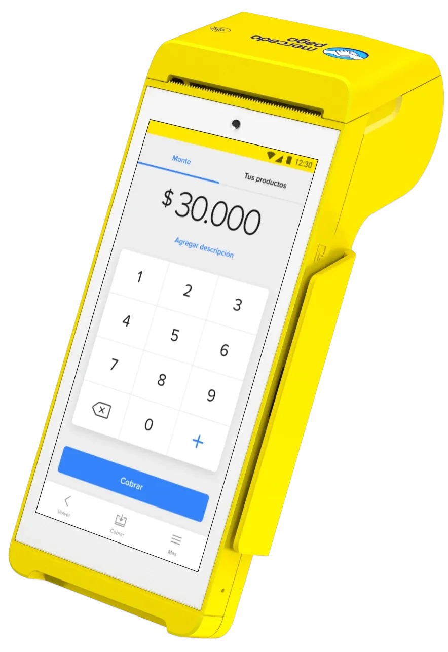 Máquina Point Smart 2 de Mercado Pago con pantalla táctil de 5.5 pulgadas