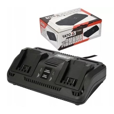 Cargador Baterías YATO Doble 220V 18v