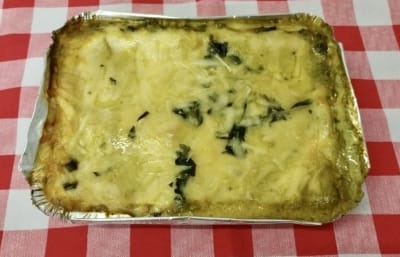LASAGNA PARA DOS PERSONAS