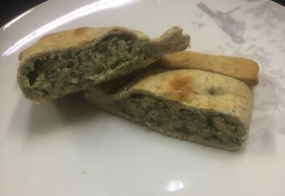 Empanada alcachofa espinaca queso crema