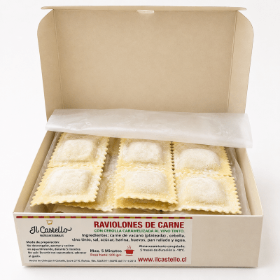 RAVIOLON CARNE CON CEBOLLA CAJA 27 UNI