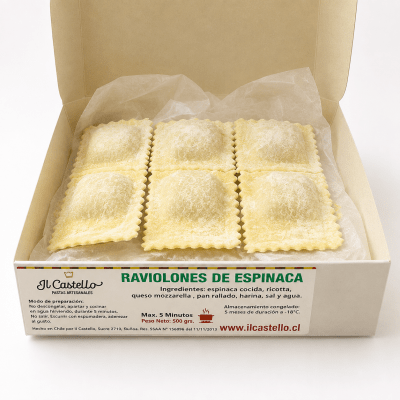 RAVIOLON ESPINACA MOZZARELLA 27 UNI