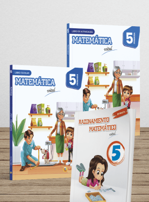 Pack 3 libros: Escolar, Actividades y Raz. Matemático. 5° Primaria