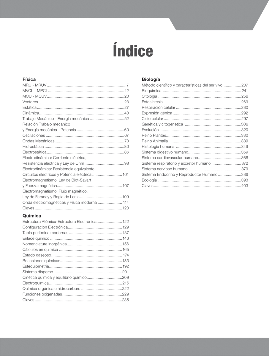 Selección de preguntas CIENCIAS tipo UNMSM: Contiene preguntas tipo DECO3