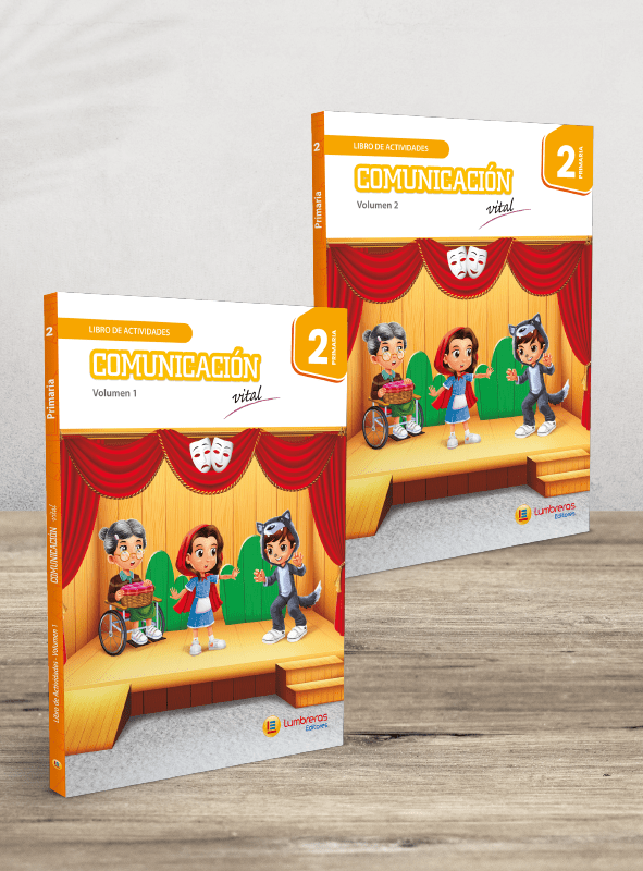 Pack 2 libros: Actividades Vol. 1, Vol. 2. Comunicación - 2° Primaria1