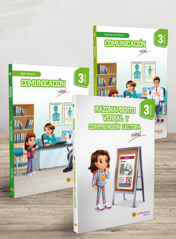 Pack 3 libros: Escolar, Actividades  y Raz. Verbal y Comprensión Lectora. 3º Primaria1