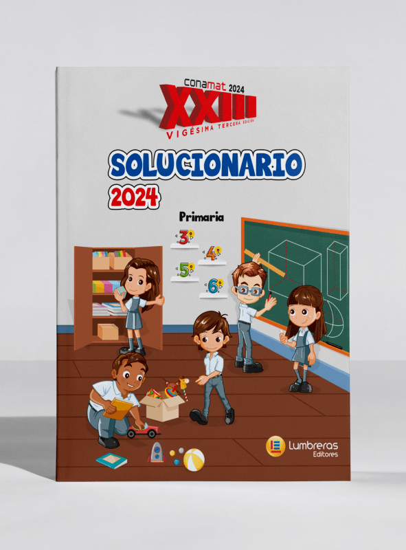 23.º Concurso Nacional de Matemática: 3.º, 4.º, 5.º, 6.º de primaria. Solucionario 20241