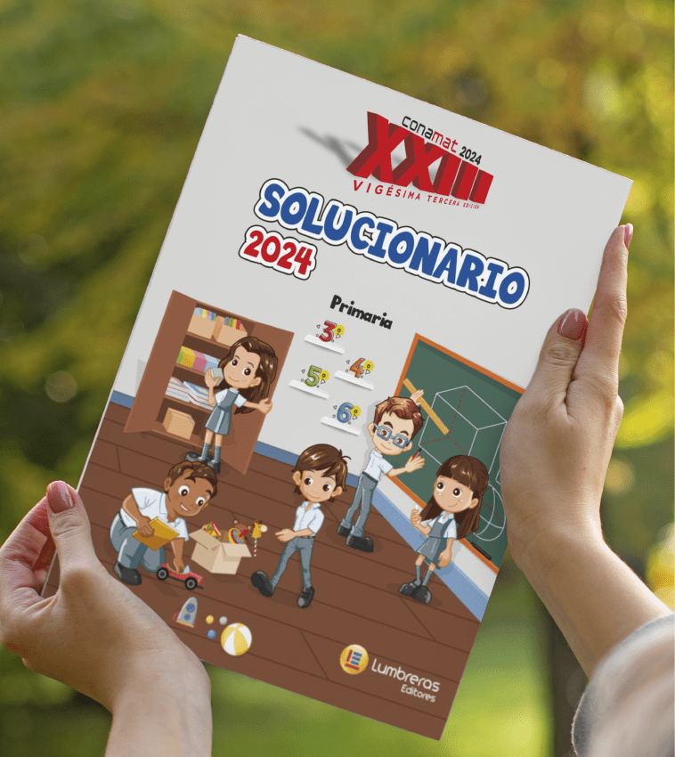 23.º Concurso Nacional de Matemática: 3.º, 4.º, 5.º, 6.º de primaria. Solucionario 20242