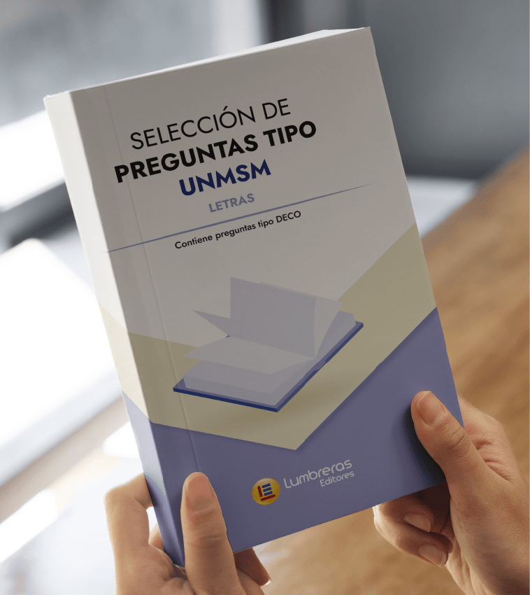 Selección de preguntas LETRAS tipo UNMSM: Contiene preguntas tipo DECO1