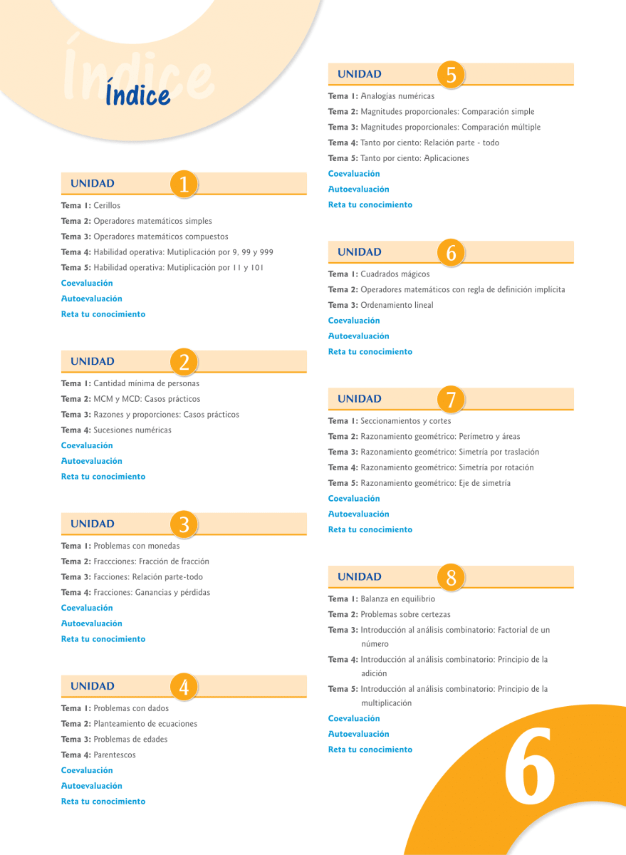 Razonamiento Matemático Vital 6: Primaria2