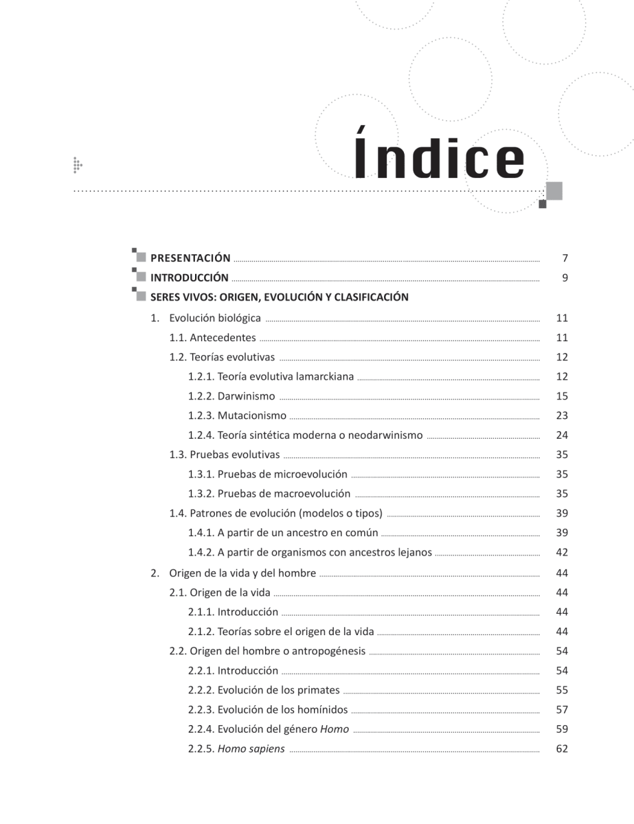 Seres vivos: origen, evolución y clasificación2