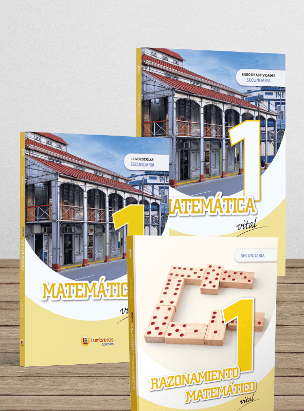 Pack 3 libros: Escolar, Actividades y Raz. Matemático. 1° Secundaria1