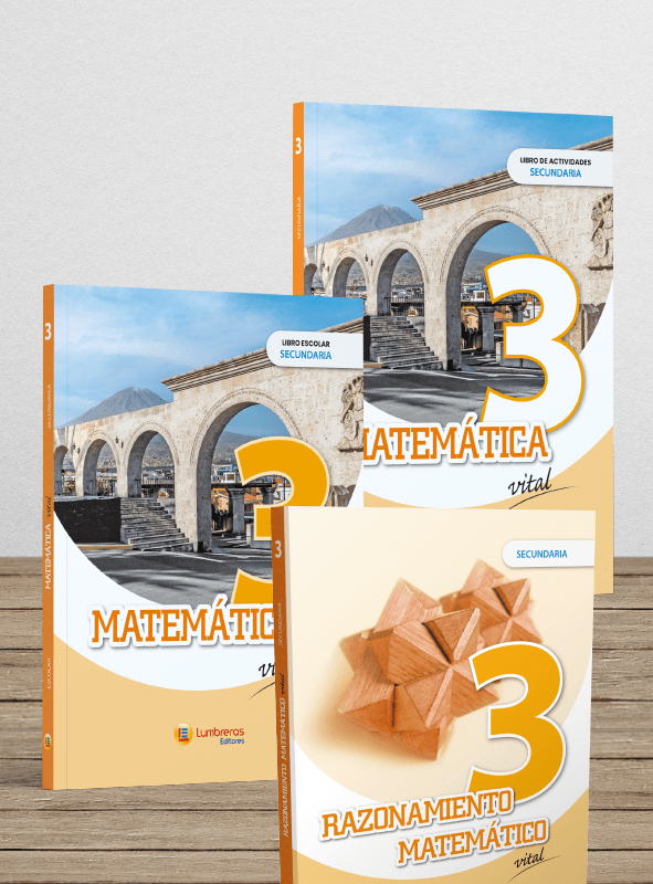 Pack 3 libros: Escolar, Actividades y Raz. Matemático. 3° Secundaria1