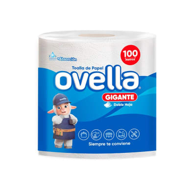 OVELLA TOALLA PAPEL 100 MT DOBLE HOJA