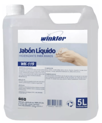 WINKLER WK-119 JABON HIGIENIZANTE CON TRICLOSAN 5 LTS
